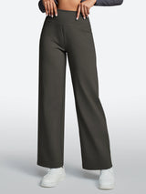IUGA High Waisted Wide Leg Yoga Dress Pants With Pockets