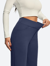 IUGA Fleece Lined Wide Leg Yoga Pants With Pockets | Affordable Yoga Leggings & Activewear by IUGA