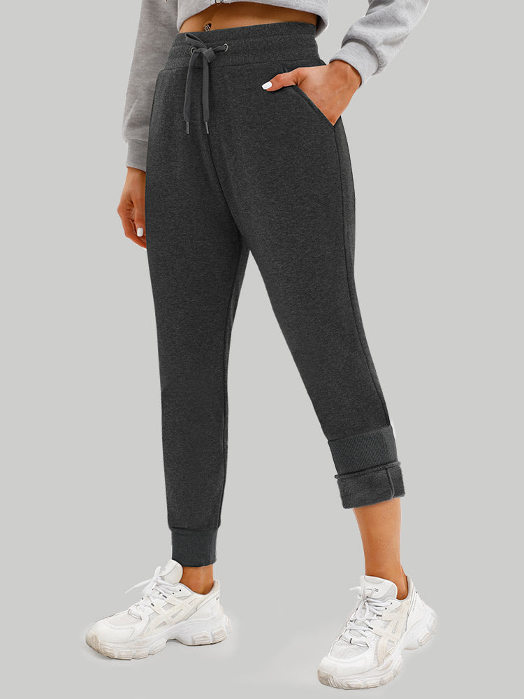 IUGA Fleece Lined Sweatpants with Pockets