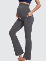 IUGA HeatLab™ Fleece Lined Bootcut Maternity Pants with Pockets