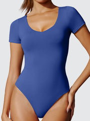 IUGA ButterLAB™ Short Sleeve V Neck Bodysuits