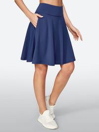IUGA 20" High Waisted Knee Length Skirts With Pockets - IUGA