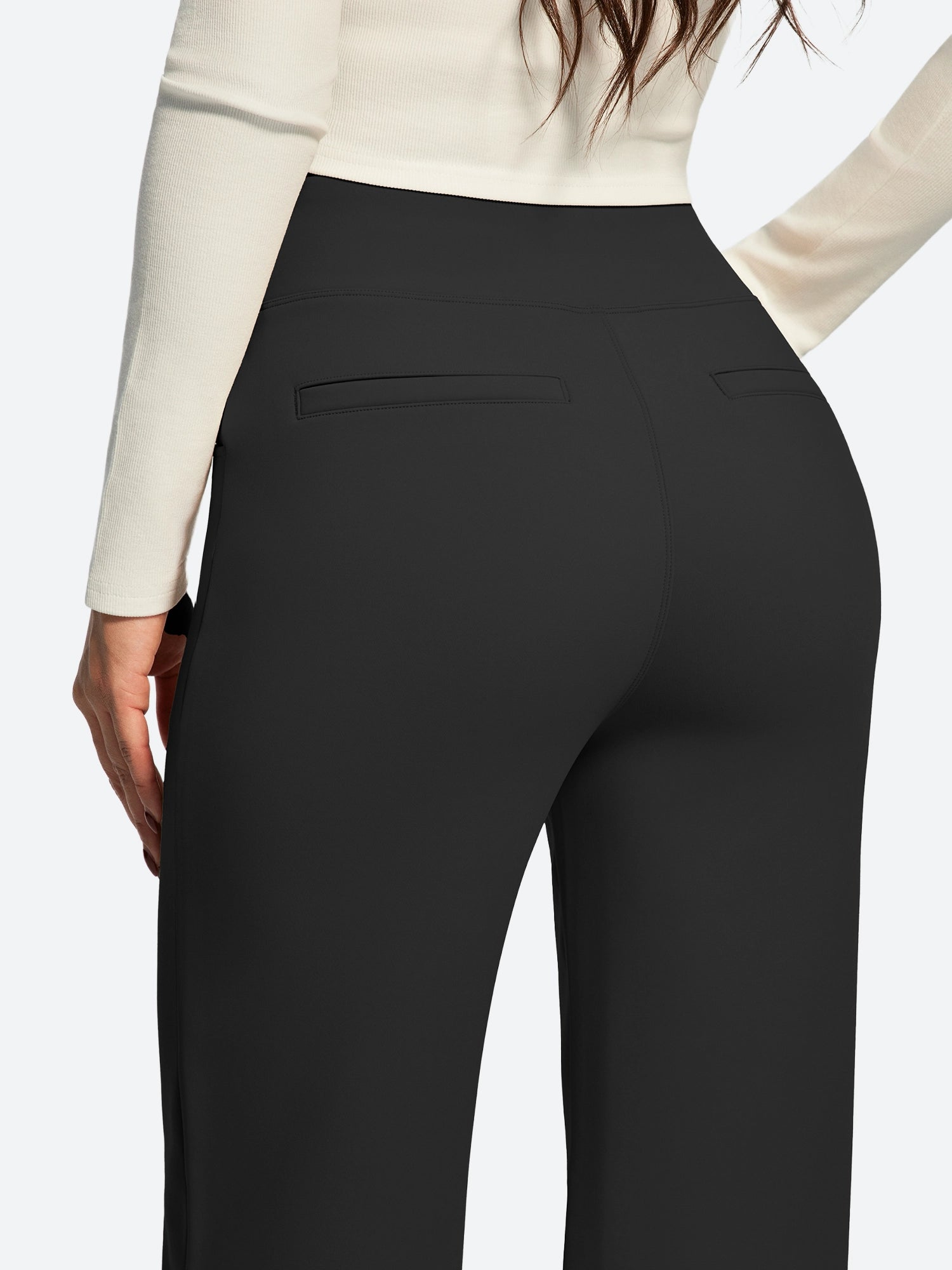 IUGA Fleece Lined Wide Leg Yoga Pants With Pockets | Affordable Yoga Leggings & Activewear by IUGA