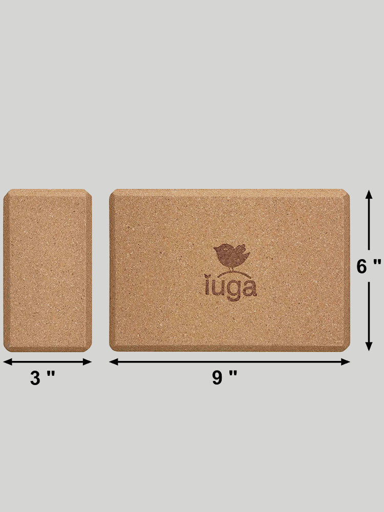 IUGA 2 Packs Yoga Blocks With Yoga Strap