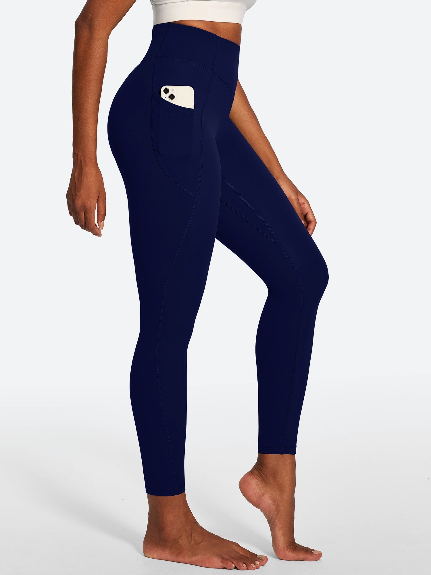 IUGA PowerTight Sandwich Scrunch Butt Lifting No Front Seam Compression Leggings With Pockets