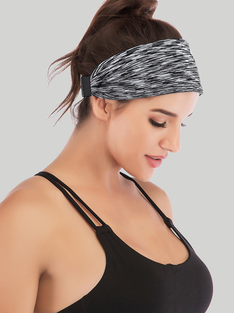 IUGA Adjustable Headbands for Women space dye gray