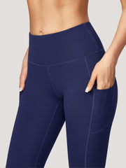 IUGA High Waist Tummy Control Leggings With Pockets navy blue