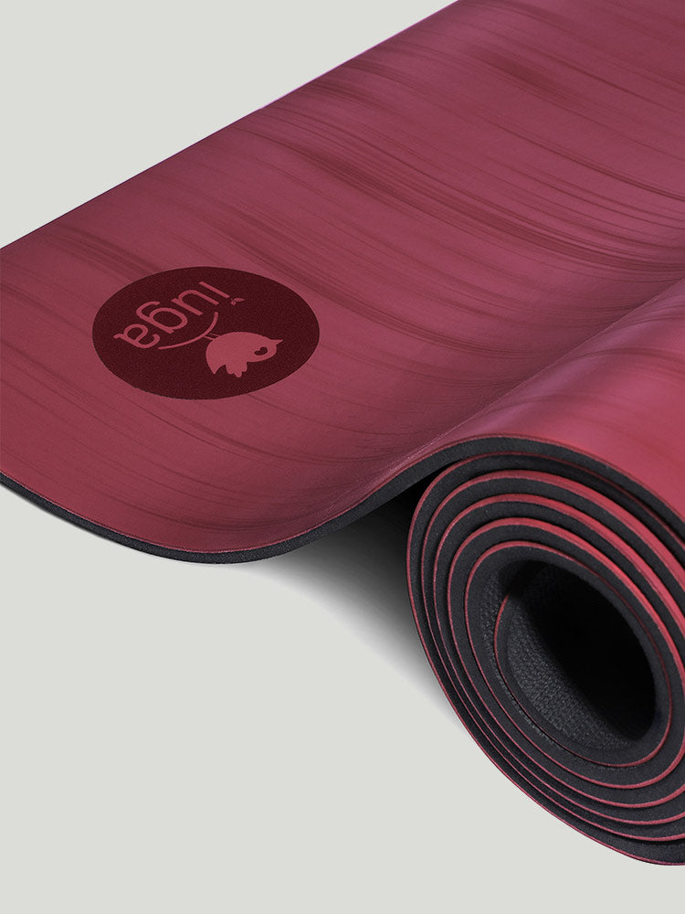 IUGA Eco Friendly Non Slip PU Yoga Mat For Hot Yoga - Red