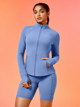IUGA FlexTight Full Zip Lightweight Running Track Jacket With Thumbholes
