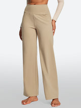 IUGA High Waisted Wide Leg Yoga Dress Pants With Pockets