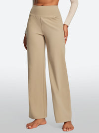 IUGA High Waisted Wide Leg Yoga Dress Pants With Pockets - IUGA