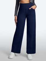 IUGA High Waisted Wide Leg Yoga Dress Pants With Pockets