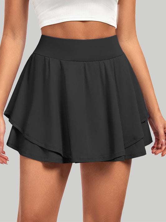 IUGA High Waisted Tennis Skirts With Pockets black