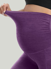 IUGA Supcream Buttery-soft Maternity Legging With Pockets-Purple