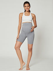 IUGA Maternity Shorts Over The Belly With Pockets gray