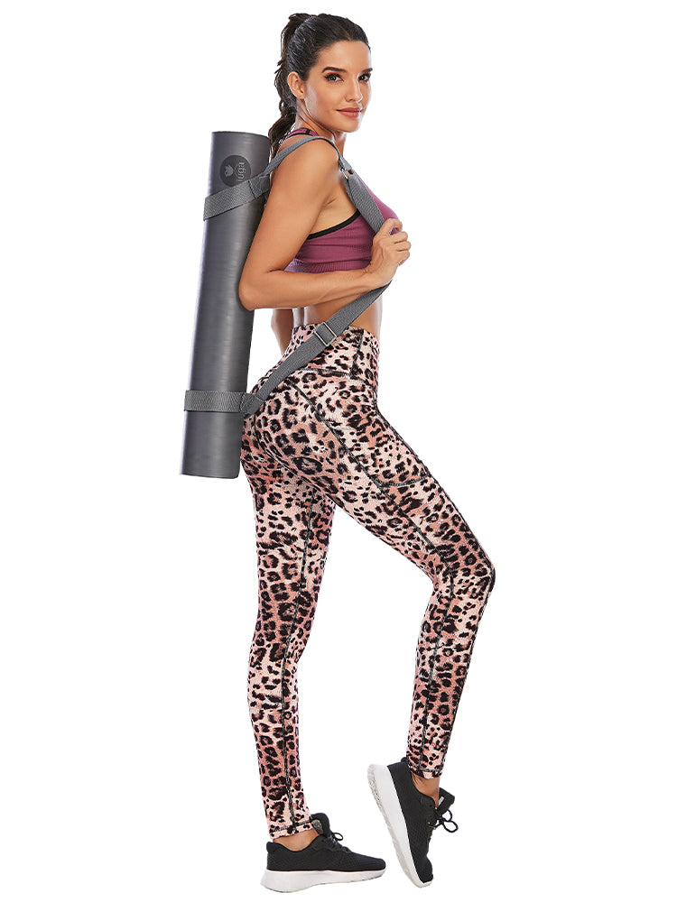 IUGA Leggings with Pockets for Women High Waisted Printed Yoga