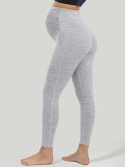 IUGA Supcream Buttery-soft Maternity Legging With Pockets-Gray
