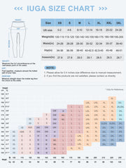 IUGA High Waisted Printed Yoga Pants With Pockets