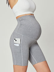 IUGA Maternity Shorts Over The Belly With Pockets gray
