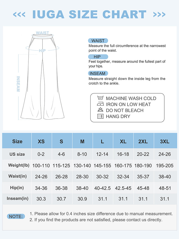 Buy IUGA Bootcut Yoga Pants for Women with Pockets High Waisted Workout  Pants Tummy Control Bootleg Work Pants for Women, Space Dye White, XX-Large  at
