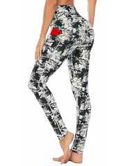 IUGA High Waisted Printed Yoga Pants With Pockets